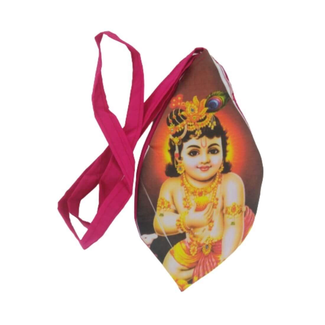 MAYAPURI Krishna Printed Cotton Bead Bag/Japa Mala Bag/Gomukhi Bag/Chanting Bag with Zip Pocket, Multi-Color(Pack of 1) (B08QGKMHYZ) Amazon Price History, Amazon Price Tracker