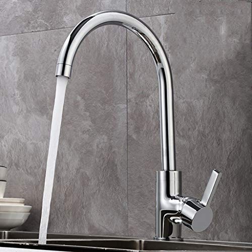 Robinet de cuisine avec bec pivotant lisser et double commande thermique - 3