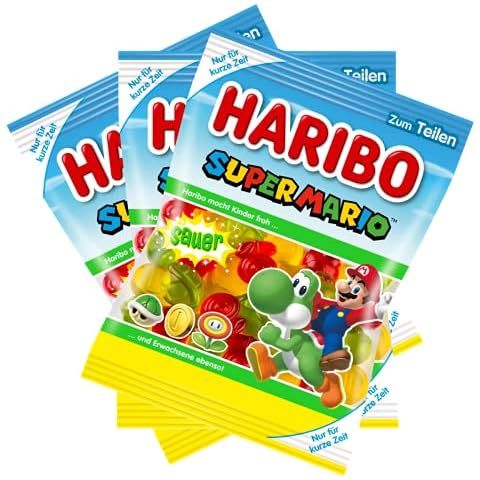 Haribo Super Mario super Special Edition Fruchtgummi sauer 175g 3er Pack Cover