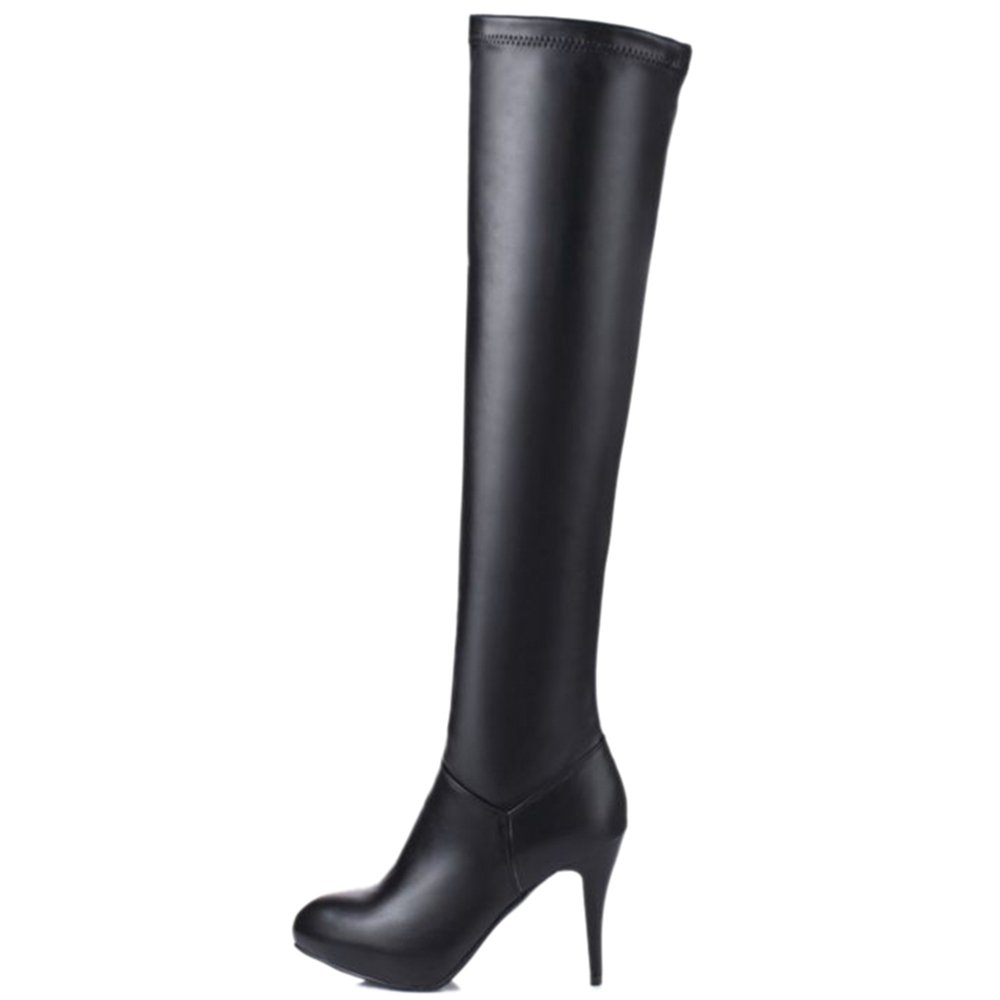 Onewus Botas de tacón alto hasta la rodilla de mujer Botas de caña larga