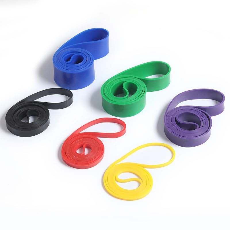 Fitness Widerstandsband aus TPE, Klimmzughilfe Band, Trainingsband für Krafttraining, Muskelaufbau, Dehnen, Physiotherapie und Rehabilitation, 2080mm