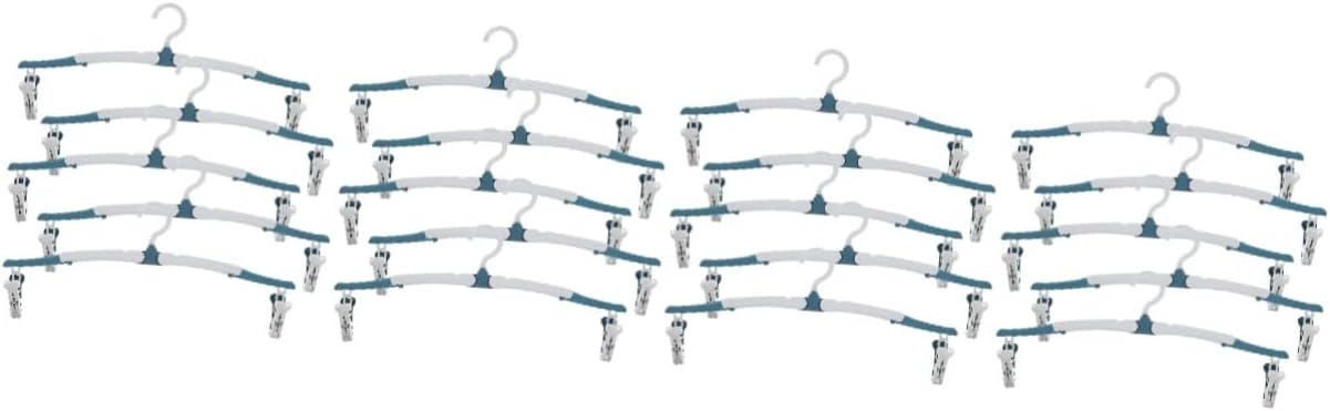 Gatuida 20pcs Travel Hangers Sturdy Clips Drying Racks for Laundry Lightweight Compact Rotation Coat Hangers