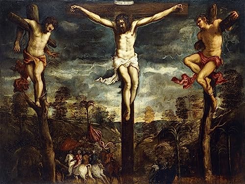 Peinture Décorative Crucifixion Tintoret : sublimez enfin vos murs vides avec art