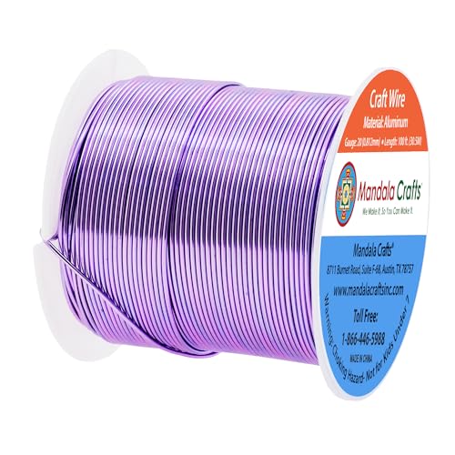 image for Mandala Crafts 20 Gauge Anodized Aluminum Craft Wire for Jewelry Makin