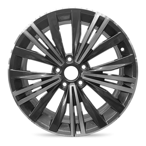 For 2018-2020 Volkswagen Tiguan 18 Inch Machined Charcoal Rim - OE Direct Replacement - Road Ready SUV Wheel