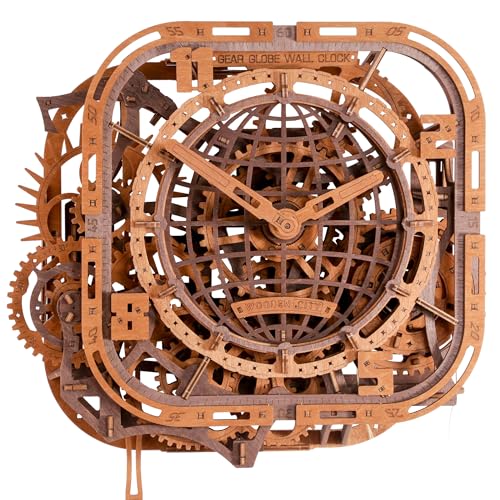 WOODEN.CITY Puzzle 3D in legno – Orologio da parete a
