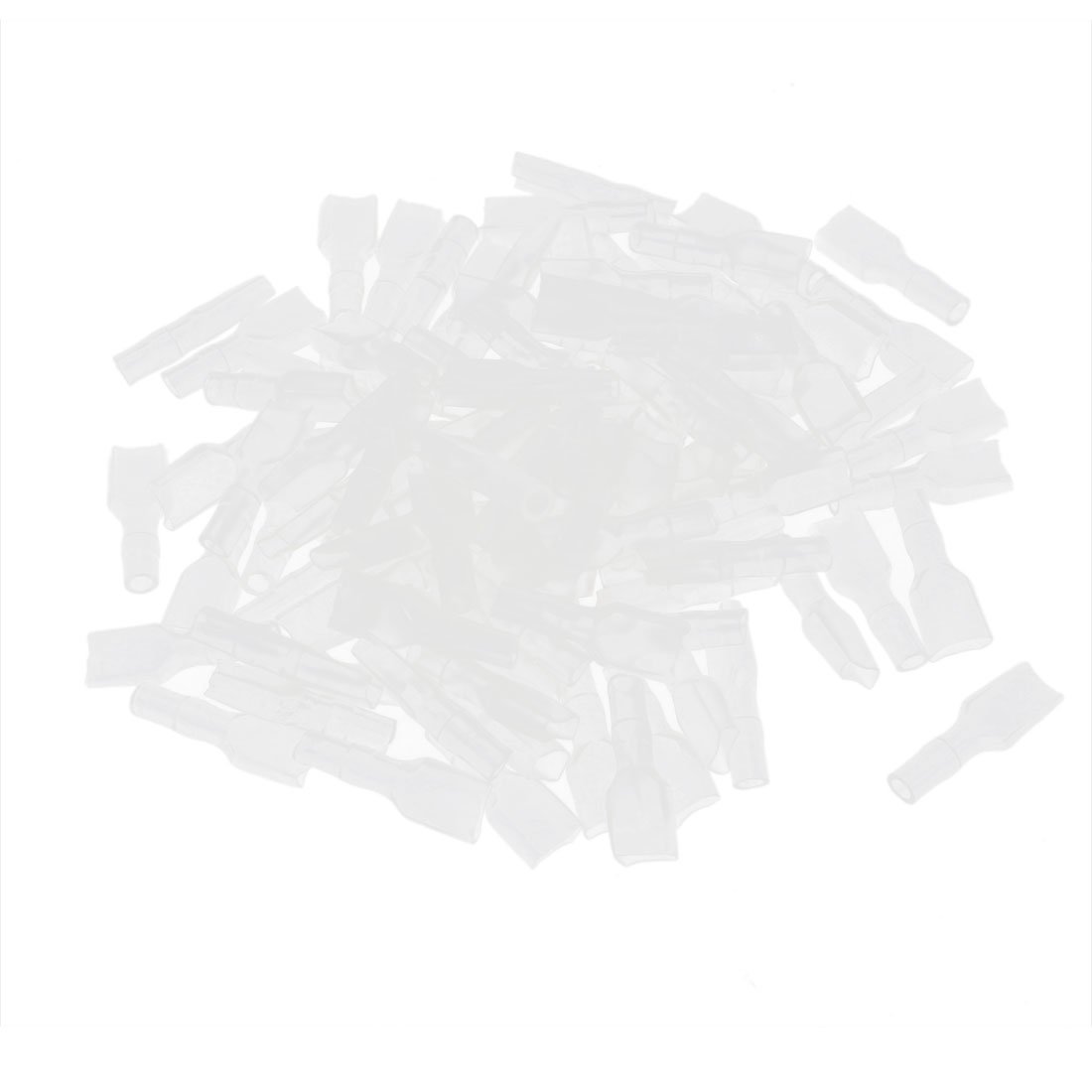 Qtqgoitem 100 Pcs Motorcycle Car Connectors 6.3mm Female Terminal Sleeves (model: fca f4f 078 c00 552)