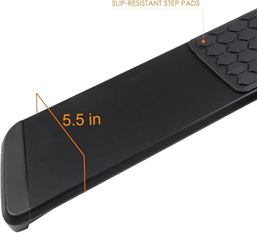 Miniatura 2 de PM PERFORMOTOR Estribos de barra Nerf con revestimiento de polvo de 6 pulgadas compatibles con cabina Ram 1500 Quad (extendida) 2019-2022 (excluye