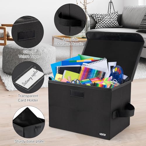 UENTIP Caixa de Armazenamento Moderno para Discos de Vinil, 17,78 cm/45 RPM, 80 Álbuns, Dobrável e E