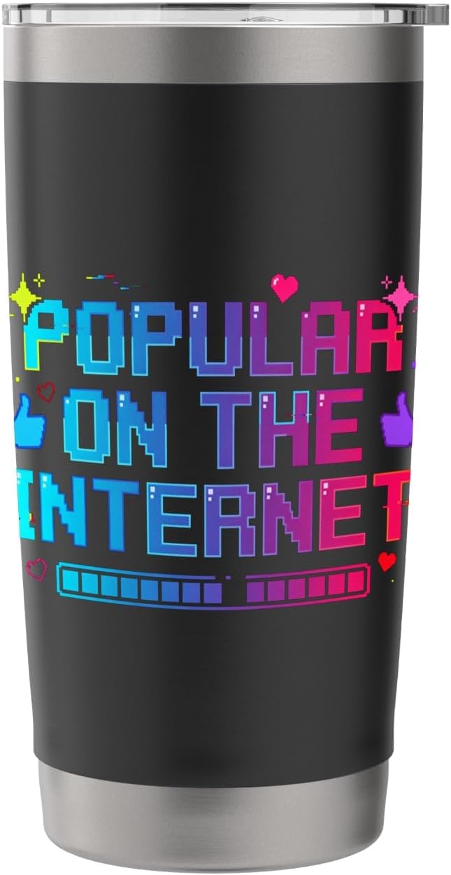 Popular On The Internet Viral Memes Influencer Stainless Steel Insulated Tumbler image 3