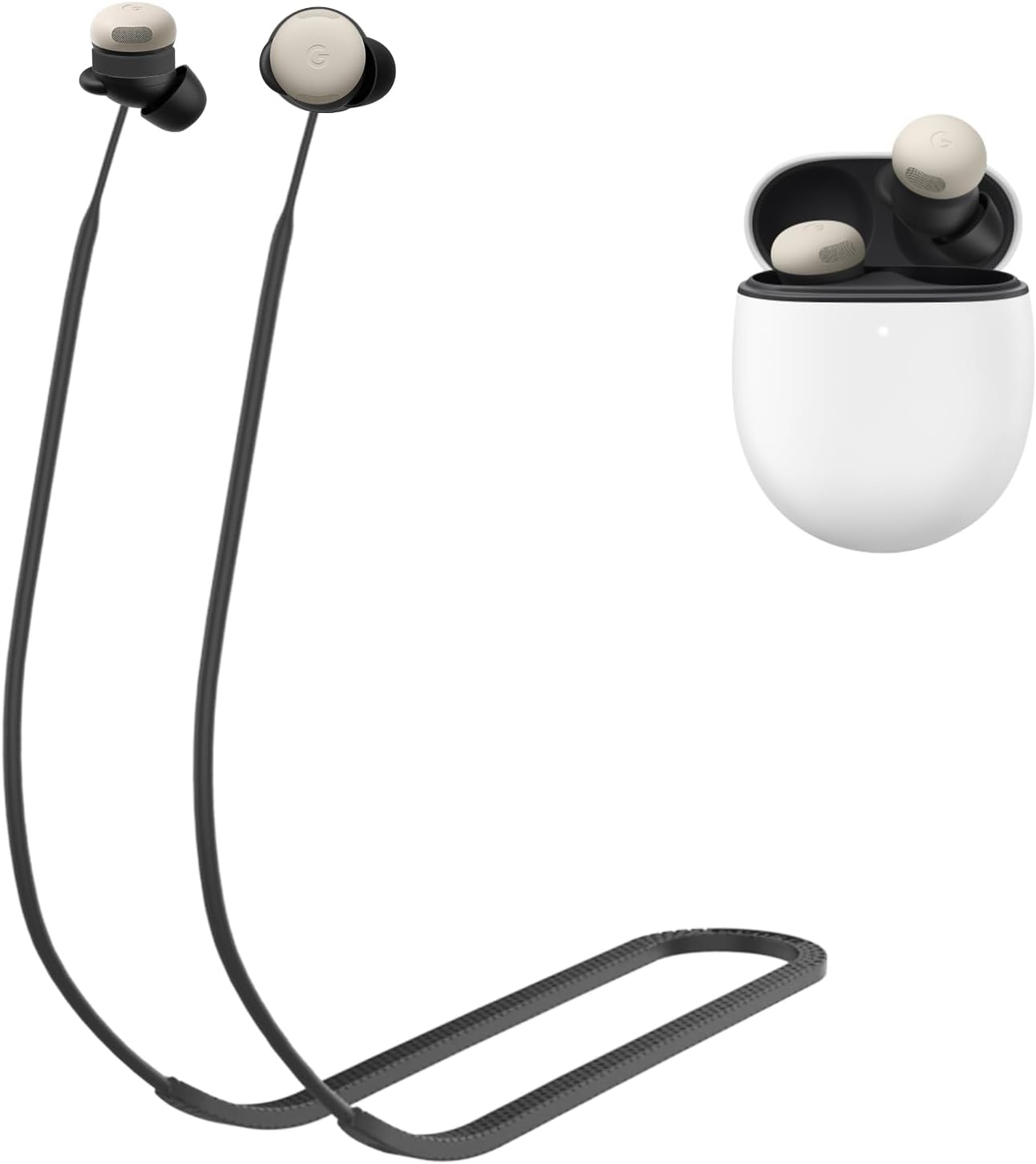 Anti-Lost Strap for Google Pixel Buds Pro 2 (2024), Soft Silicone Sports Lanyard Accessories Compatible with Pixel Buds Pro 2