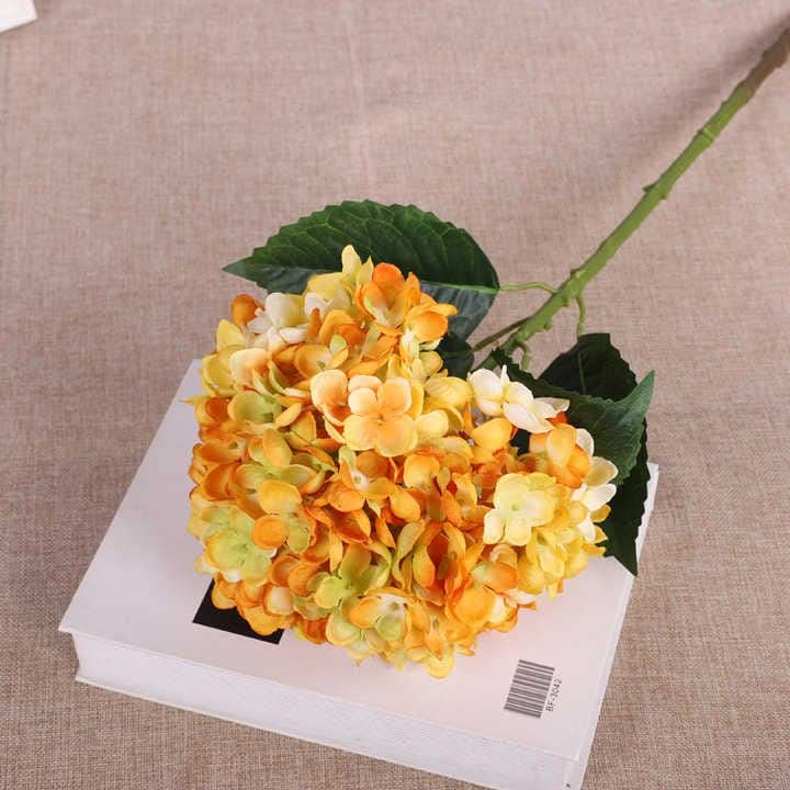 SATYAM KRAFT 1 Pcs Artificial Hydrangea Fake Flowers Bunch Decorative Items for Diwali,Home Decor,Room, Living Room Table for Anniversary,Deepawali(Without Vase Pot)(1 Bunch Yellow) (B09XR5RNPF) Amazon Price History, Amazon Price Tracker