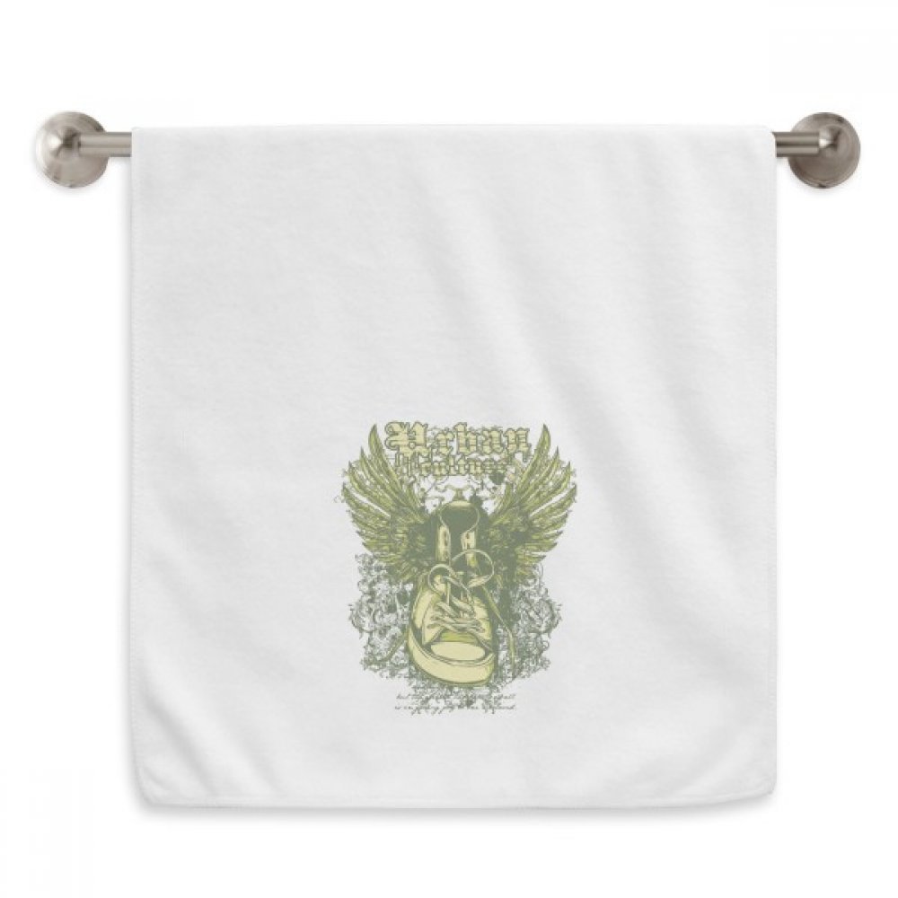 Serviettes débarbouillettes grand pouvoir absorbant motif Wing blanc 13 x 29 inch