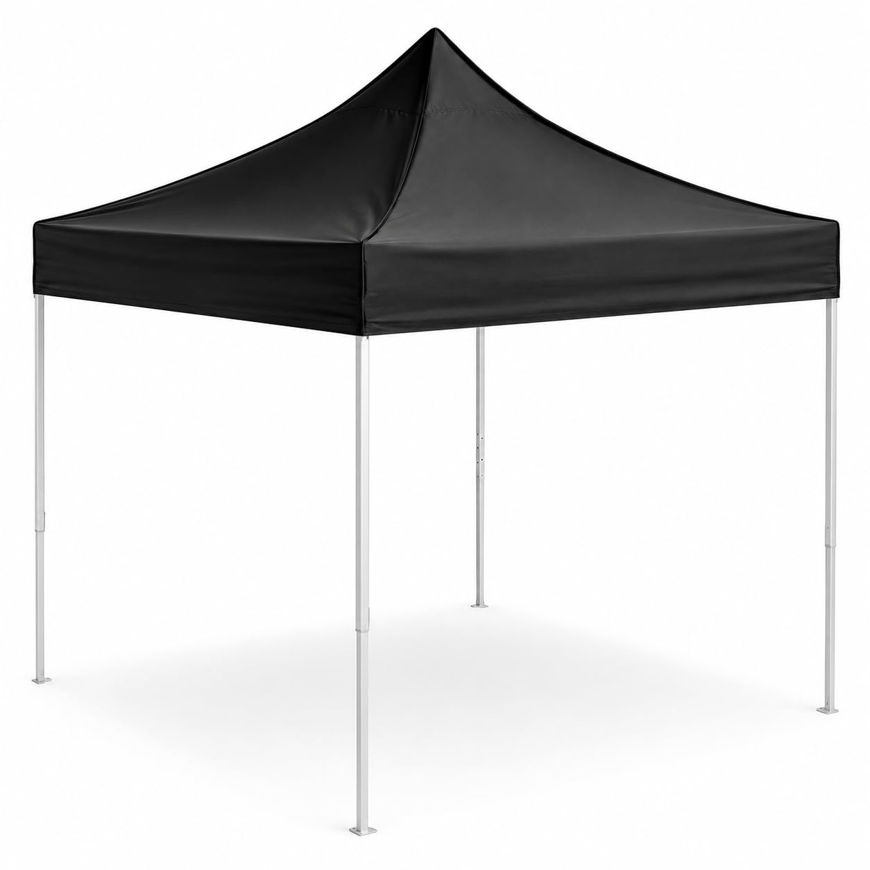 10x10 Ft Aluminum Pop Up Canopy Tent by Glownary – 10 Feet X 10 Feet, Polyester, Black, Model 554AP10X10BK