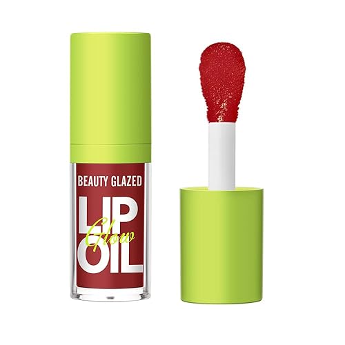 Beauty Glazed Big Brush - Aceite de labios para cabeza, ultra hidratante y nutritivo, aceite de brillo labial con acabado brillante suave, brillo
