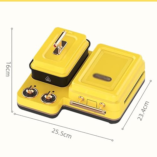 Xwwdp Home Appliance Breakfast Maker Bread Sandwich Cooking Machine For Kitchen (Color : Yellow, Size : 25.5 * 23.4 * 16Cm) #TOP1