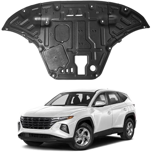 Engine Splash Shield Fit for Hyundai Tucson 2022-2024 Engine Case Guard Under Cover Compatible with 2023 Tucson Front Engine Guard Mud Flaps