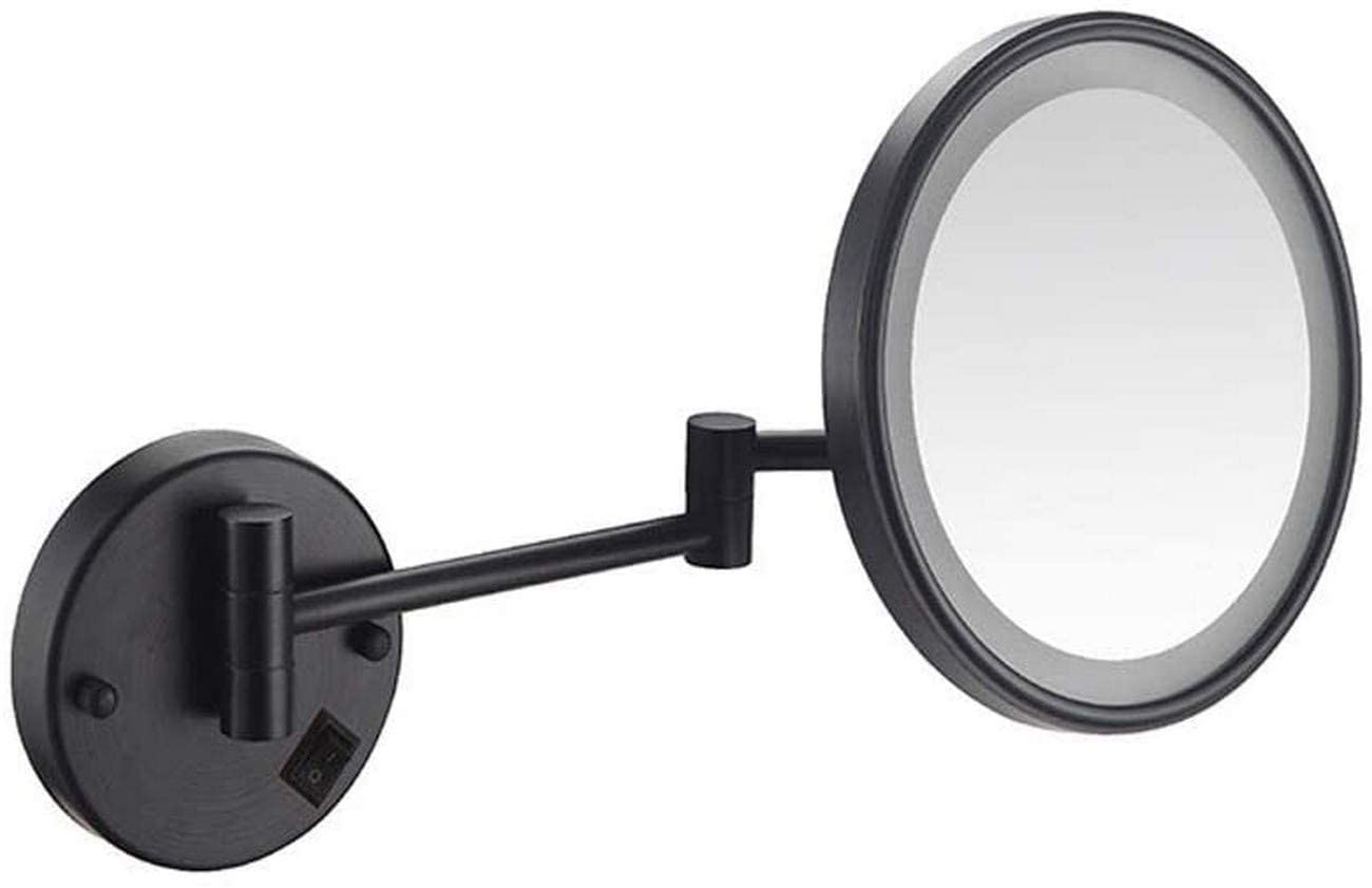 Miroir de courtoisie rond suspendu avec miroir grossisseur 3X pour une routine apaisée
