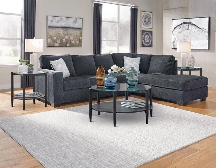 Liam 5 Seater 3+2 Sofa Set for Living Room (Dark Grey)-image-47