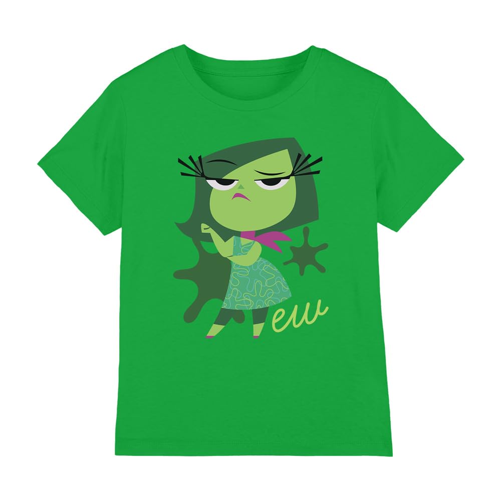 Inside Out 2 Disgust Unisex Kids T Shirt, Kelly Green, 3-4 Years