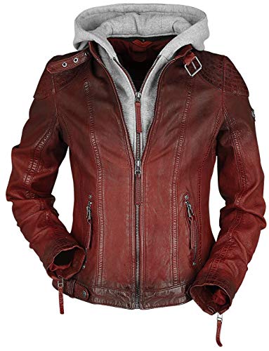 Preisvergleich Produktbild Gipsy Cascha LAMOV Frauen Lederjacke rot 4XL 100% Leder Basics