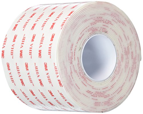 Image of 3M - 1114114 VHB 4950 Heavy Duty Mounting Tape - 3 in. x 15 ft. Permanent Bonding Tape Roll with Acrylic Foam Core. Tapes and Adhesives