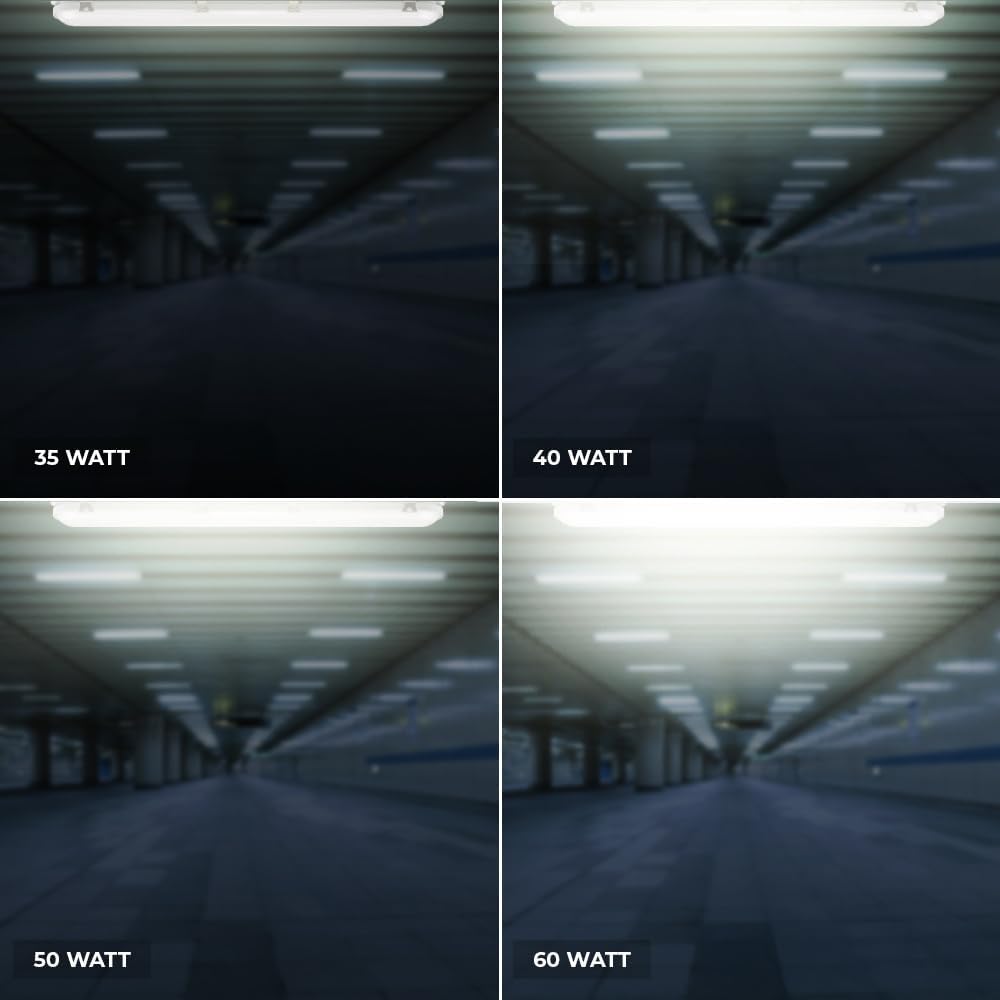 HOFTRONIC F03 LED Luminaire showing different wattage setélan