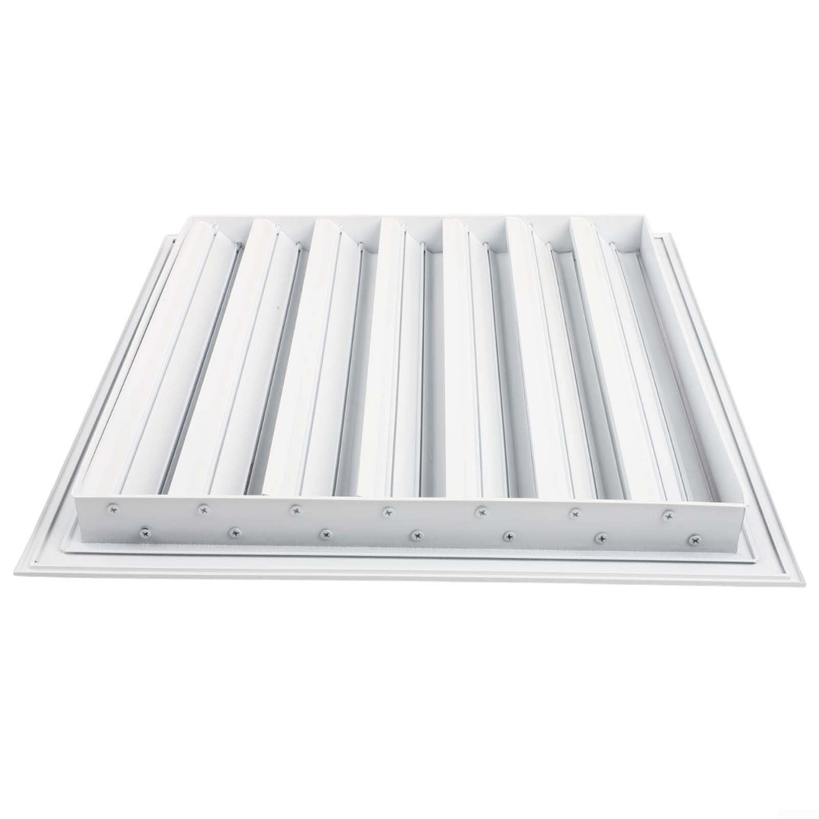 FABULETTA Cubierta de ventilación de aire con aleación de aluminio y metal galvanizado 40 x 40 cm para calidad del aire interior y exterior en hoteles restaurantes (400 x 400 mm)