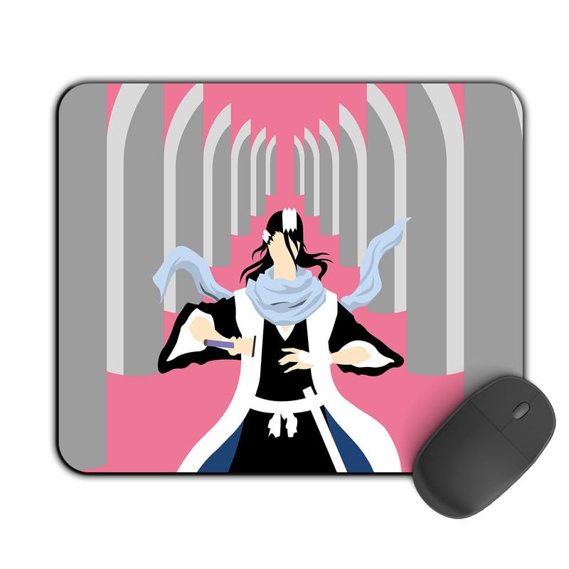 Image of Printed Designer Mouse Pad Byakuya Bankai Illustration (200MM X 240 X 3MM) Enhance Gaming and Work Performance Comfortable and Precise Non-Slip Water Proof Bleach Mouse Pad.