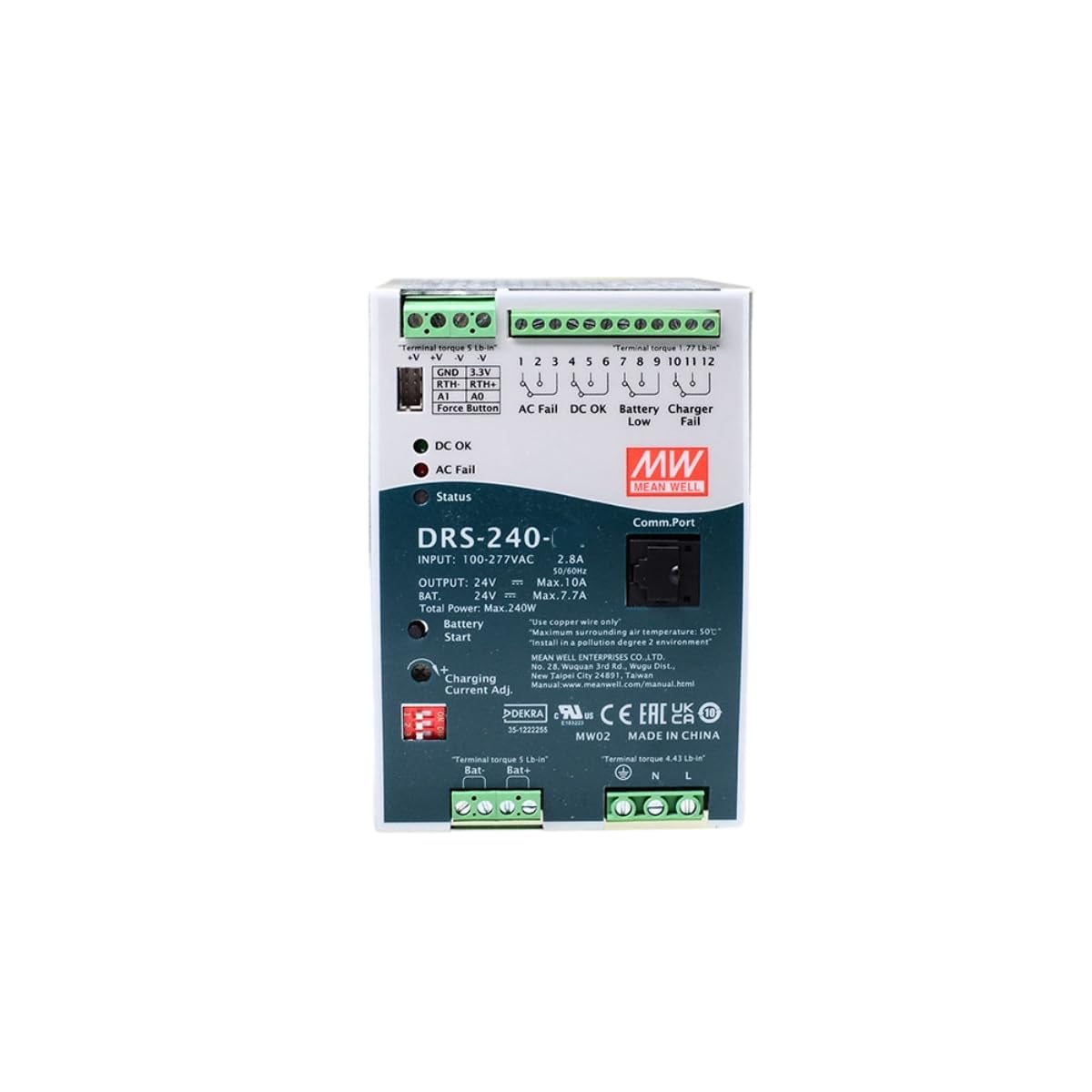 Alimentation DRS 240W anti coupure de courant système alarme