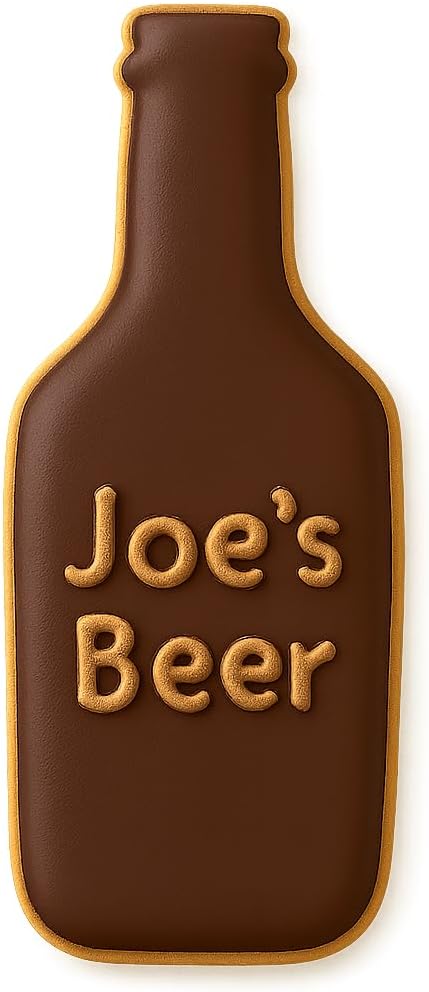 Soda Beer Bottle Tin Cookie Cutter 6 in B1718 - Foose Cookie Cutters - US Tin Plate Steel image 3