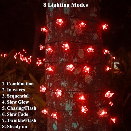 Xingpold SFSLR007 Solar String Flower Lights Outdoor Waterproof thumb #4