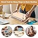 Book Press, Wooden Book Press Book Binding, Portable Binding Press for Binding Machine, Bookbinding Supplies for DIY Bookbinding Easy Assemble(11.6 x 7.9 Inch)