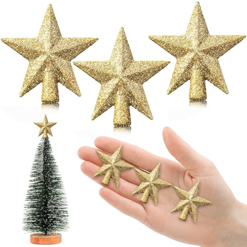 6cm Weihnachtsbaumspitze Klein, 3 Stück Christbaumspitze Klein,...