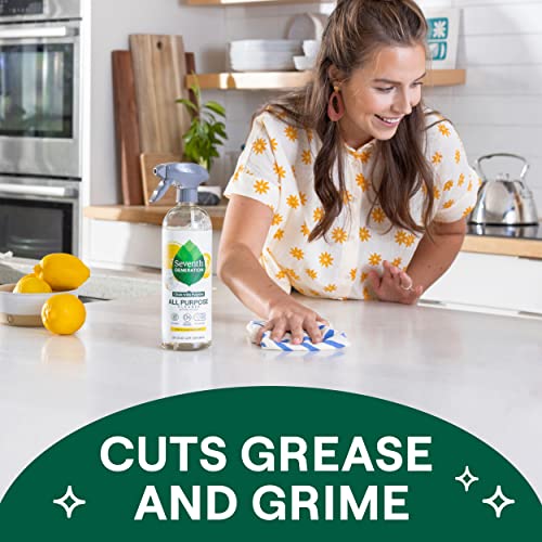 Seventh Generation All Purpose Cleaning Spray Surface Cleaner Lemon Chamomile Scent Cuts Grease 23 Oz, Pack Of 4 #TOP3