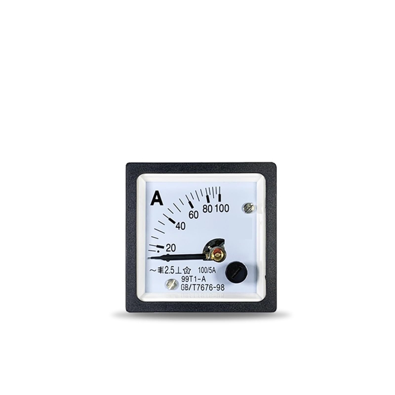 Amperímetro de CA 99T1 analógico de puntero 450 V con dimensiones de 45 x 48 5