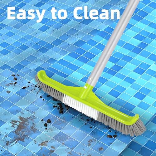 Miniatura 5 de Cepillo Piscina 40 Cm 16 , Cepillo Para Paredes De Piscina Con Cabezal En Ángulo De 45 , 7 Filas De Cerdas De Nylon, Cepillo De Limpieza Para Piscina Con Sistema Ez-Clip Para Palo No Incluido