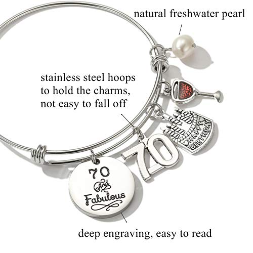 Image of Silver /14k Gold Plated Birthday Bracelet, Natural Healing Crystal Bracelet Gifts for Her Birthday for Daughter Granddaughter Friends Mom Grandma Sister