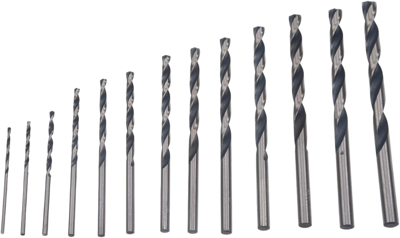 Century Drill & Tool 88715 High Speed Steel Drill Bit Set, 13-Piece