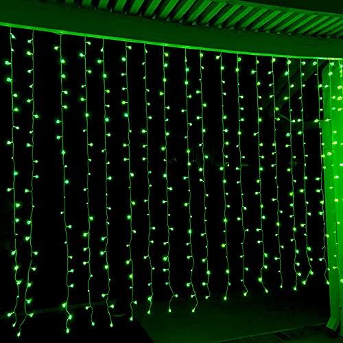 Image of IMPRESSION LIGHTS Curtain Fall Toran Lights 46Led Pixel Normal Wire Green Lighting for Indoor Decoration Use-Pack of 1