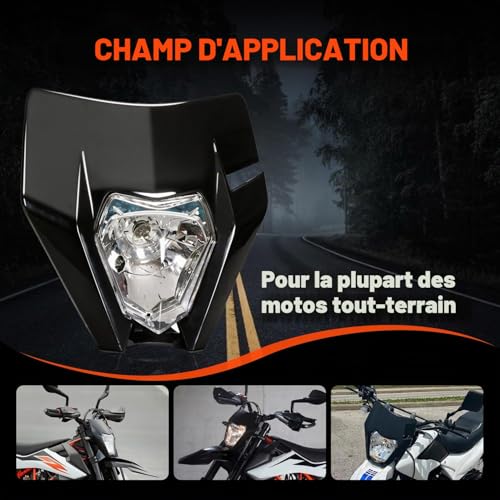 Face avant pour moto en plastique injecté finition mat - 6