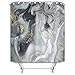 Produktbild X-Labor Marmor Duschvorhang Anti-Schimmel Wasserabweisend inkl. 12 Duschvorhangringe Badewannevorhang für Badezimmer 240x200cm Muster-A
