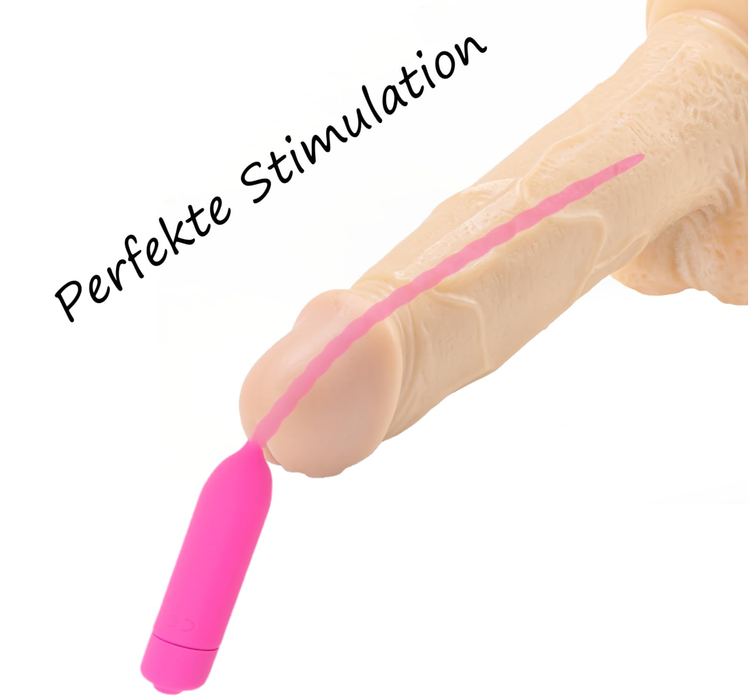 Fops Vibrador Uretral Flexible de Silicona 255 mm de longitud y 6 mm de diámetro Vibración precisa y sondaje uretral Sonda uretral resistente al agua alimentado por batería (1x AAA) rosa N16-66