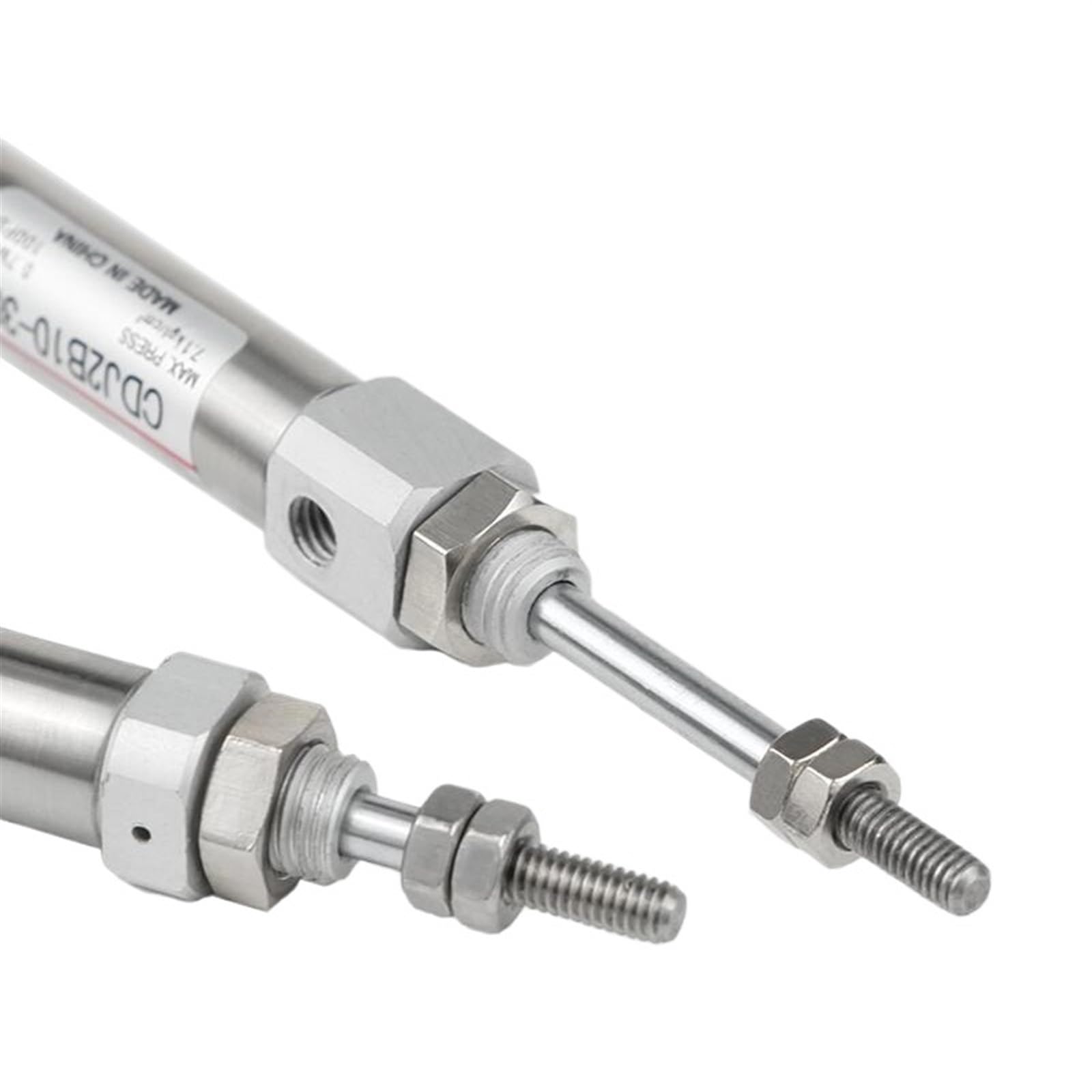 CDJ2B Mini Pneumatic Cylinder - Single Acting Spring Return, 10-16mm Bore Sizes