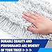 4 Pcs Dust Mop Replacement Head 24 Inch Commercial Mop Head Replacement White Cotton Dust Mops Heads Refills Washable Commercial Tools for Floor Cleaning Janitorial Supplies