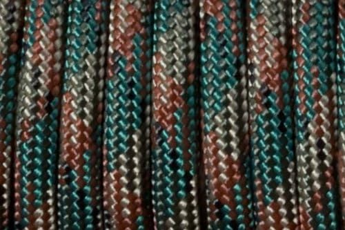 KM Outfitters (Woodland Camo, 50') Nylon 550 Cord