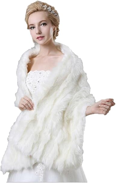 white formal shawl