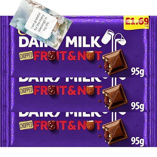 Chocolate Bundle With Chopped Fruit & Nut Filled Milk Chocolate Bar (3 Pack) - By Oerich Gift