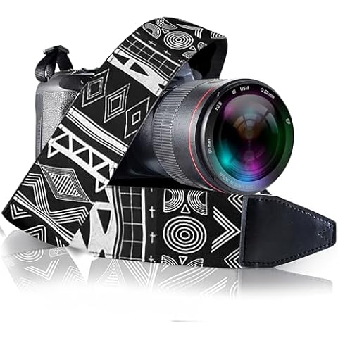 Art Tribute Camera Strap For Photographers Padded Universal Fit Neck Shoulder & Crossbody Strap Quick Release For DSLR/SLR/Mirrorless Canon Nikon Sony Olympus Compatible Great Gift for Photographers Cover