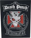 rock off five finger death punch legionary unisex toppa schiena nero/rosso/bianco 95% cotone, 5% poliestere